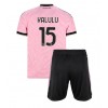Juventus Pierre Kalulu #15 Bortedraktsett Barn 2026-27 Kortermet (+ korte bukser)